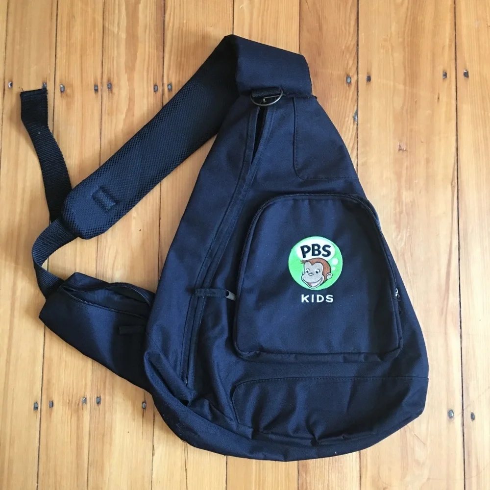 RARE NEW Curious George/PBSKids Crossbody Backpack
